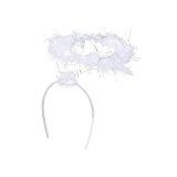 Diadeem Engel met Veren Halo Wit