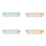 Transparant Dienblad Rechthoek met handvat div. kleuren (32x19cm)