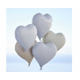 Hartjes Ballonnen Grijs, Taupe & Creme Ginger Ray (5st)