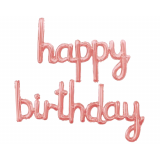 Folie Ballon 'Happy Birthday' Goud