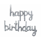 Folie Ballon 'Happy Birthday' Goud