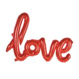 Folieballon 'love' Rood