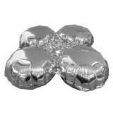 Folieballon Standaard 4 Cirkels Zilver 