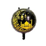 Folieballon halve maan met lantaarns