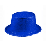 Feesthoed Glitter Blauw