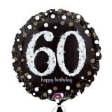 Folieballon 60 Happy Birthday Sparkling - 43cm