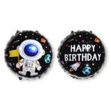 Folieballon Astronaut Happy Birthday (45cm) 