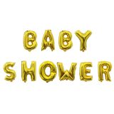 Folieballon Babyshower Goud