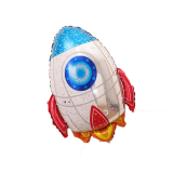 Folieballon Raket (61x75cm)