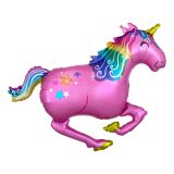 Folieballon Unicorn Roze Supershape (88x71cm)
