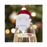 Glasdecoratie Kerstman Ginger Ray (12st) 