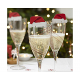 Glasdecoratie Kerstmuts Ginger Ray (10st) 