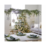 Hangdecoratie Sneeuwvlok & Kerstboom Crème Ginger Ray (12st) 