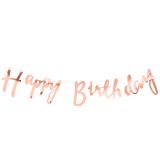 'Happy Birthday' Garland Goud