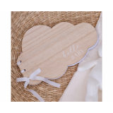 Houten Gastenboek Hello Baby Wolkje Ginger Ray 