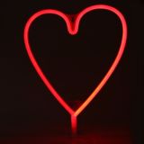 Neon LED Lamp Hart Rood
