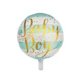 Folieballon Baby Boy Stripes & Dots