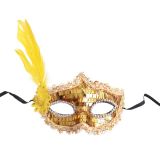 Masker Pailletten & Veren Goud