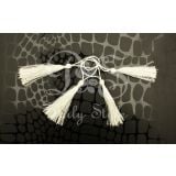 Decoratie Kwastjes Wit
