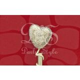 Decoratie Hart Zilver