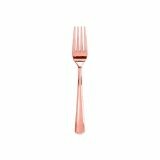 Plastic Dessertvorken Metallic Roségoud (12st)