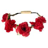 Haarband Bloemen Rood 
