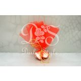 Tule Rondjes Kaal Ø24cm Rood