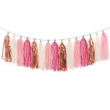 DIY Tassel Garland Fuchsia/Roségoud