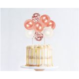 Taarttopper Ballonnen Roségoud