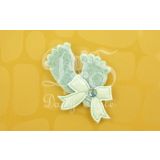 Decoratie Vilt Voetjes Blauw