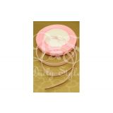 Organzalint 1cm Roze