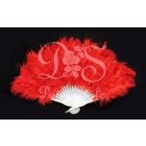 Waaier 'Fluffy' Rood