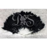 Waaier 'Fluffy' Zwart