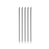 Verjaardag Kaarsjes Zilver (6st)