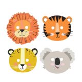 Maskers Dieren Get Wild (8st) 