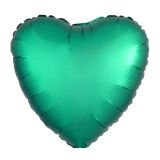 Folieballon Hart Matte Jade Groen