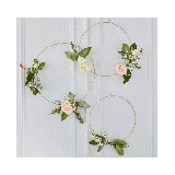 * Metalen Hoepels Gold Wedding Ginger Ray (3st)