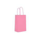 Papieren Mini Tasjes Roze (10st)