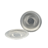 Plastic Dessertborden Transparant 17,5cm (50st)