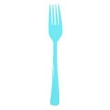 Plastic vork blauw
