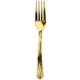 Plastic Vorken Metallic Goud (10st)
