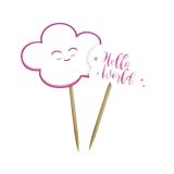 Prikkers Hello World Roze (24st)