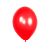 Rode latex ballonnen, opgeblazen tot 29 cm en perfect voor decoraties.