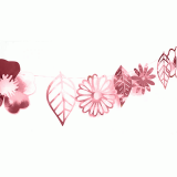 Slinger Bladeren & Bloemen Roségoud (3m)