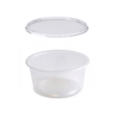 Saladebakjes Rond met deksel 250cc (100st)