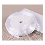 Satijnlint 6mm Wit