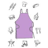 Wegwerp Schort 3-Delig Paars