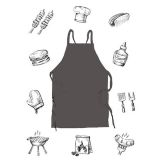 Wegwerp Schort 3-Delig Zwart