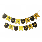 Slinger Congratulations Goud & Zwart 