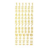 Strass Cijfers Goud (84st)